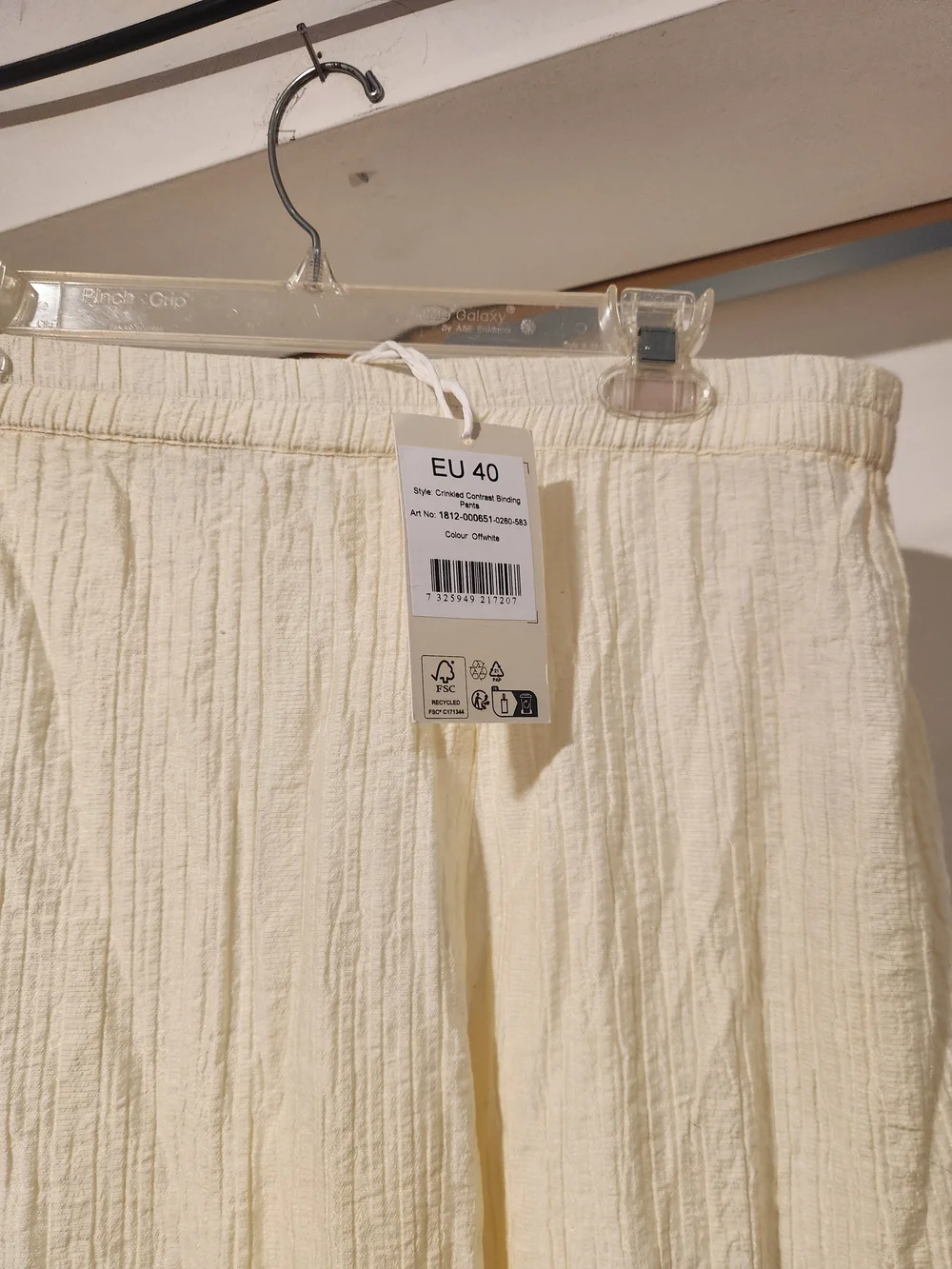 Cream Tie-Front Long-Sleeve Set with Red Trim